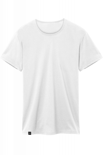 Predĺžené biele tričko na mieru